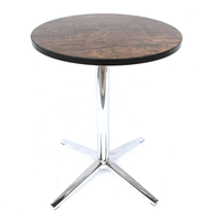Pieds de table quatre étoiles en alliage d'aluminium poli Base de table de bar à manger Base de chaise