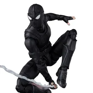 Jauh dari rumah SHF Spiderman setelan siluman PVC dapat digerakkan tokoh aksi Superhero koleksi mainan Model