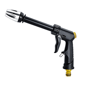 Pistola de agua de alta presión con boquilla ajustable para lavado de autos y uso en jardín, cuerpo de plástico con conector metálico - Product Image 4