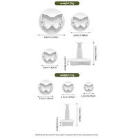 Lot de 3 moules à gâteau rectangulaires grand format, motif papillon en relief, design créatif, protection de l'environnement, outils de pâtisserie jetables
