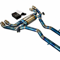 Tuyaux d'échappement Valvetronic Catback en titane pour BMW X3M F97 X4M F98 S58 3.0T avec commande à distance et embouts personnalisés