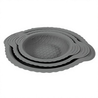 Sous-verres et dessous de plat en silicone pour la restauration transfrontalière ; Dessous de tasse isolants thermiquement, anti-brûlure et antidérapants ; Protections pour casseroles et bols