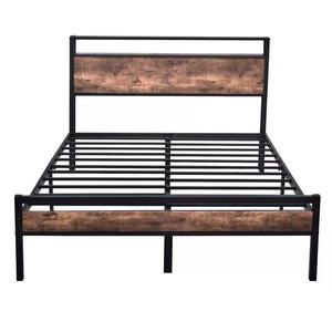 Precio al por mayor: Camas de madera de todos los tamaños, camas metálicas con espacio de almacenamiento, muebles de dormitorio de fácil montaje. - Product Image 2
