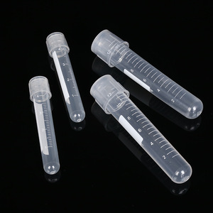 Yuan Yi Disposable Culture <b>Tubes</b> 5ml 12ml With Graduations <b>Plastic</b> Sampling <b>Tubes</b> With Caps Medical Grade Transparent - Product Image 2