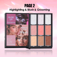 URATM Riasan Profesional Tahan Lama Eyeshadow Highlight Blush Eyeliner Lip Gloss Set Buku Riasan All-in-one