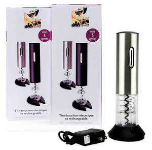 Abridor de vino eléctrico automático personalizado para <span class=keywords><strong>Amazon</strong></span> Juego de abridor de botellas de vino recargable con caja de color - Product Image 6