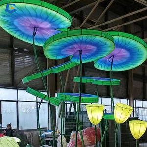 JFL-11 Speeltuin Kerst Outdoor Chinese Lotus Bloem Zijden Lantaarn - Product Image 6