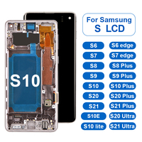 Écran tactile de remplacement d'origine Incell A S M J Note Series Super Amoled Oled avec cadre, écran LCD pour téléphone portable pour Samsung