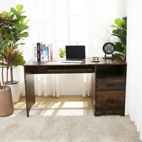 Bureau à domicile Table d'ordinateur avec étagères de rangement Tiroir
