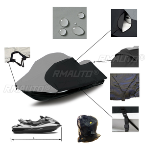 Funda para Moto Acuática Remolcable, Impermeable 600D, para Yamaha WaveRunner EXR VX Cruiser, para Sea Doo GTI - Product Image 2