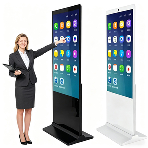 Tótem Digital Interactivo de 55 Pulgadas con Pantalla Táctil para Interiores, Centro Comercial, Hotel, Tienda Minorista, Señalización Digital 4K UHD, Publicidad WiFi - Product Image 1