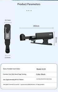 <span class=keywords><strong>Clicker</strong></span> de pantalla automático de clic rápido portátil, Mini <span class=keywords><strong>Clicker</strong></span> DE PANTALLA DE TELÉFONO MÓVIL USB, 107 engranajes, Tapper de pantalla física para teléfono - Product Image 5