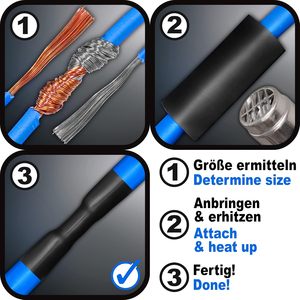 ISO-PROFI <span class=keywords><strong>357</strong></span> pièces, boîte <span class=keywords><strong>Magnum</strong></span>, assortiment de gaines thermorétractables en polyoléfine, rapport de rétraction 2:1, transparent - Product Image 6