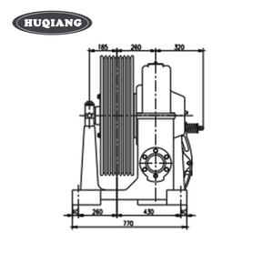 Motor de Elevador Torin, Máquina de Tracción para Elevador YJ320 - Product Image 4