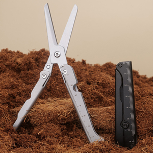 Hy49r cắm trại kéo túi EDC thép không gỉ gấp kéo cho du lịch nhỏ cắt thủ công lưỡi sắc nét công cụ khẩn cấp - Product Image 3