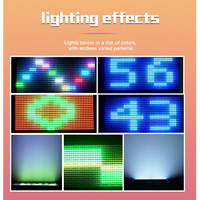 Lampu Strobo LED Matrix 300W Moving Head 864pcs RGB LED Putih DMX512 32bit Dimming 8+8 Prism Efek Strobo Runway untuk DJ Disko