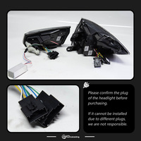 Feu arrière pour BMW Série 3 F30, feu arrière LED, laser coloré, 2012-2019, lentille de projecteur haute puissance, signal dynamique DRL, pièces automobiles