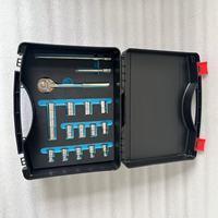 Jeu d'outils en titane non magnétique Oak Brand, 16 pièces, clé à cliquet, rallonge, léger, manuel, OEM, mallette rigide, compatible IRM