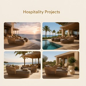 Contemporary Courtyard Rattan Teak Sun Swimming Pool Lounger Modern Hotel Garden Beach <b>Sunbeds</b> Outdoor Furniture - Product Image 2