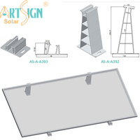 Système de montage solaire sans rail AL6005-T5, support de panneau photovoltaïque est-ouest, structure de toit plat