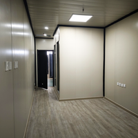 Maison mobile préfabriquée et imperméable à l'eau Maison mobile pliante portable Maison de vie en conteneur pliable préfabriquée 1 chambre à coucher bon marché
