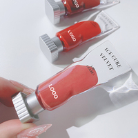 Lápiz Labial Nude de Alta Calidad con Etiqueta Personalizada, Cosmético Rojo Sexy Mate Cremoso, Líquido Mineral Impermeable, Brillo Labial en Tamaño de Viaje