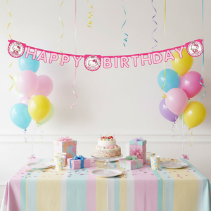 Striscione di Carta Rettangolare Usa e Getta con Stampa Digitale a 4 Colori 'Buon Compleanno' 2M per Decorazioni Festa - Product Image 6