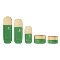 Nouvelle conception Emballage cosmétique au toucher doux 50g 30ml 100ml Luxe Unique Logo personnalisé Ensemble de flacons pompe et de pots pour soins de la peau Tonique Sérum