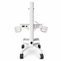 Chariot de station de travail pour la détection de l'athérosclérose, avec support de moniteur PWV ABI et panier de rangement, pour examen physique en milieu hospitalier, vente en gros, OEM
