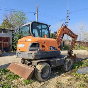 Excavadora de Ruedas Doosan DX60W-9C en Oferta, Mini Excavadora de 6 Toneladas con Neumáticos, Equipo de Construcción Multifuncional - Product Image 6