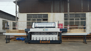 Machine de polissage et de façonnage de verre à bord droit et rond, à 9 moteurs, avec boîte de vitesses motorisée haute puissance, tension 380V/220V - Product Image 2