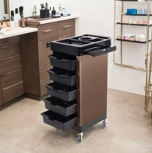 Rolling Hair Salon <b>Trolley</b> Cart with 5 Drawers, Mobile Beauty Salon Storage Organizer Cart for Barber Shop Spa - Product Image 1