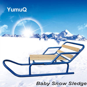 YumuQ gonflable en plastique approvisionnement bois pliant enfants nouveau 2 en 1 motoneige poussant traîneau Scooter <span class=keywords><strong>luge</strong></span> - Product Image 2