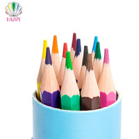 Crayon en bois noir personnalisé avec logo imprimé, crayon multicolore HB avec gomme