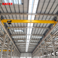 Pont roulant électrique monopoutre de 8 tonnes équipé d'un palan à câble européen, hauteur de levage de 10 m pour les tâches de levage en usine