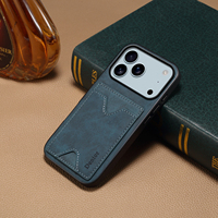 Étui portefeuille vintage en cuir PU Denior ODM avec béquille et protection antichoc personnalisable compatible avec les séries Apple 18/17/16