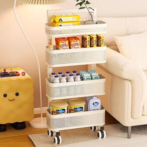 Étagère <span class=keywords><strong>de</strong></span> <span class=keywords><strong>rangement</strong></span> multifonctionnelle en métal multicouche pour légumes, idéale pour cuisine, salon, réfrigérateur et salle <span class=keywords><strong>de</strong></span> bain, design fin - Product Image 4