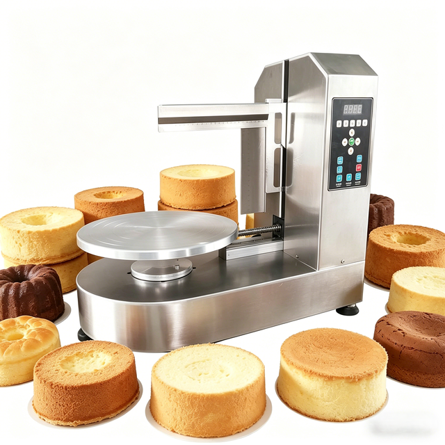 High Quality Mini Electric Cake Frosting Machine with Energy-Saving Feature for Home Bakery and Commercial Catering Use