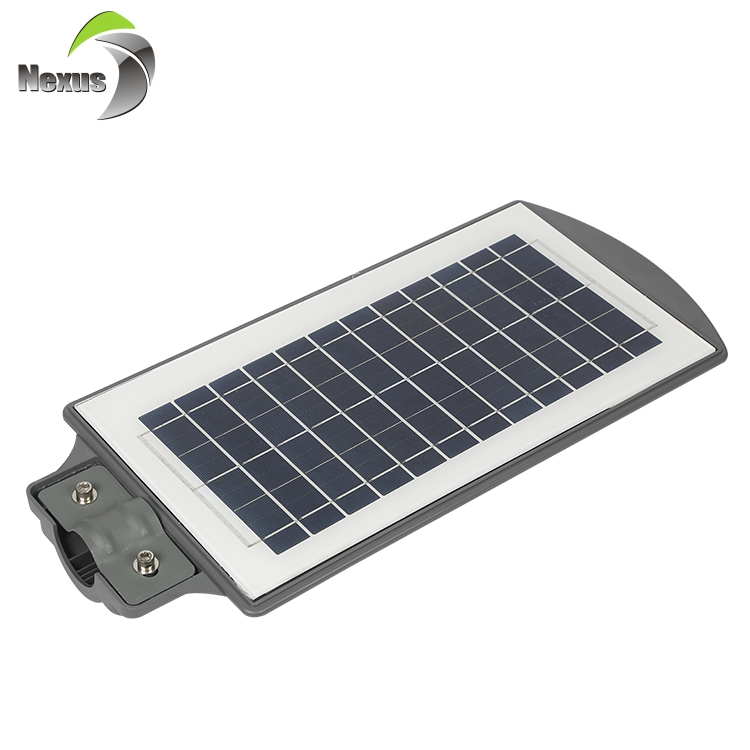Nouveau style imperméable à l'eau lumineux automatique durable 60w extérieur tout en un solaire a mené le réverbère