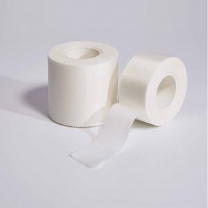 Hypoallergenic Latex-Free Zinc Oxide Respirável Sports <span class=keywords><strong>Tape</strong></span> 3.8cm Athletic Taping Equipe Custom Logo Bulk Roll (Branco/Tom De Pele) - Product Image 1