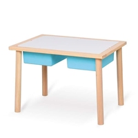 Ensemble table et chaises en bois moderne pour intérieur et extérieur, pour enfants, sensoriel, pour tout-petits, utilisation scolaire Montessori, jouet de sécurité écologique avec rangement