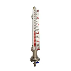 China Supplier Stainless Steel Side Mounted Magnetic Flap Level Gauge For Steam Boiler Equipment