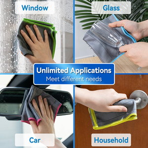 <span class=keywords><strong>Chiffon</strong></span> de nettoyage en <span class=keywords><strong>microfibre</strong></span> de carbone OEM pour voiture, serviette de polissage sans traces pour vitres, sans peluches, pour le detailing automobile - Product Image 4
