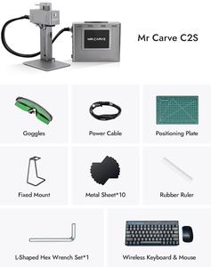 C2 20W Handheld Desktop Fiber Laser Jewellery Marking/Engraving Machine Easy Operate Metal Restaurant Industries Supports DST En - Product Image 2