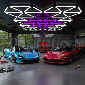 Lumière en nid d'abeille hexagonale pour la salle de sport à domicile et la salle de fitness, luminaires lumineux pour les espaces de sport - Product Image 3