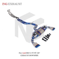 Système d'échappement complet en titane ING pour Audi RS3 8Y 2.5T 2024+ |   Pièces de réglage de performance Valvetronic ultra-légères en gros