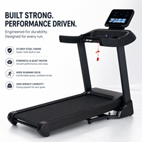 Caminadora K-FIT GSTB-5310 con Inclinación Automática de 20 Niveles, 16 km/h, Motor de 3 HP, Pantalla LED de 6 Pulgadas, Plataforma Ancha de 530 mm, Música por Bluetooth, para el Hogar