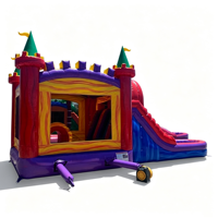 Combo Château 5-en-1 Double Piste Humide/Sèche pour Aventures Royales