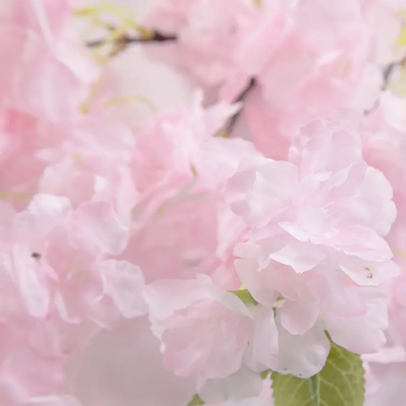 2022 High Quality Fake Flowers White Pink Wedding Home Hotel Decor Silk Flower Artificial Flowers Cherry Blossom In Bulk