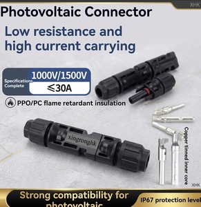 Conector de Panel Solar MC al por Mayor, 1000V TUV, Impermeable IP67, Enchufe PV, Cable CC de 6mm 4mm, Contacto de Cobre Macho/Hembra - Product Image 3